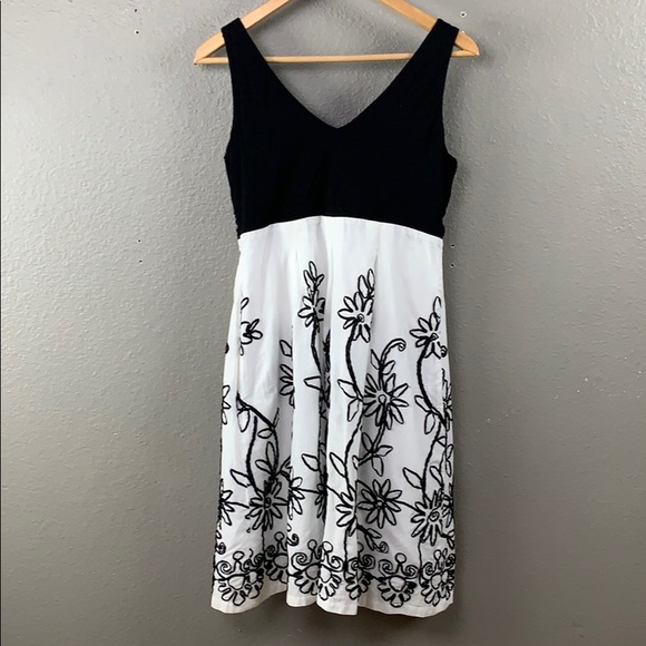 Ronni Nicole black white fit & flare dress - Picture 6 of 8